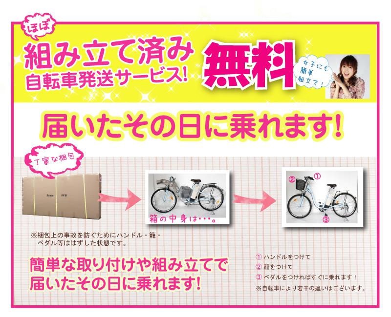 電動自転車 梱包